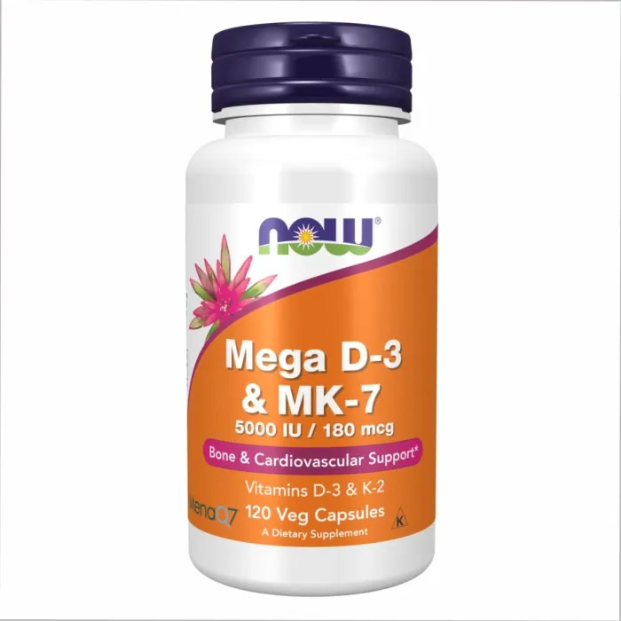 MEGA D-3 & MK-7 - 120 vcaps (поврежденная этикетка)