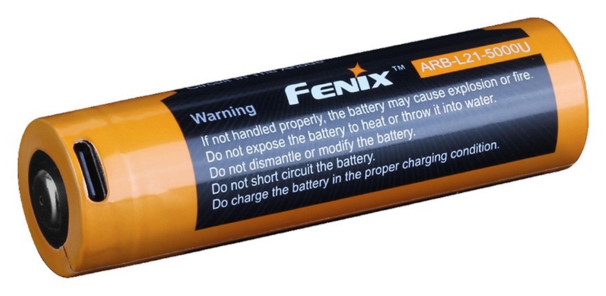 Акумулятор 21700 Fenix ARB-L21-5000U usb Type-C зарядка
