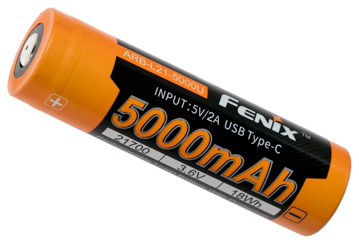 Акумулятор 21700 Fenix ARB-L21-5000U usb Type-C зарядка