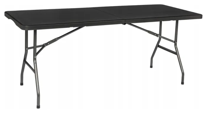 Розкладний стіл для кейтерингу FunFit 180x74 x 4 см Чорний (4900)