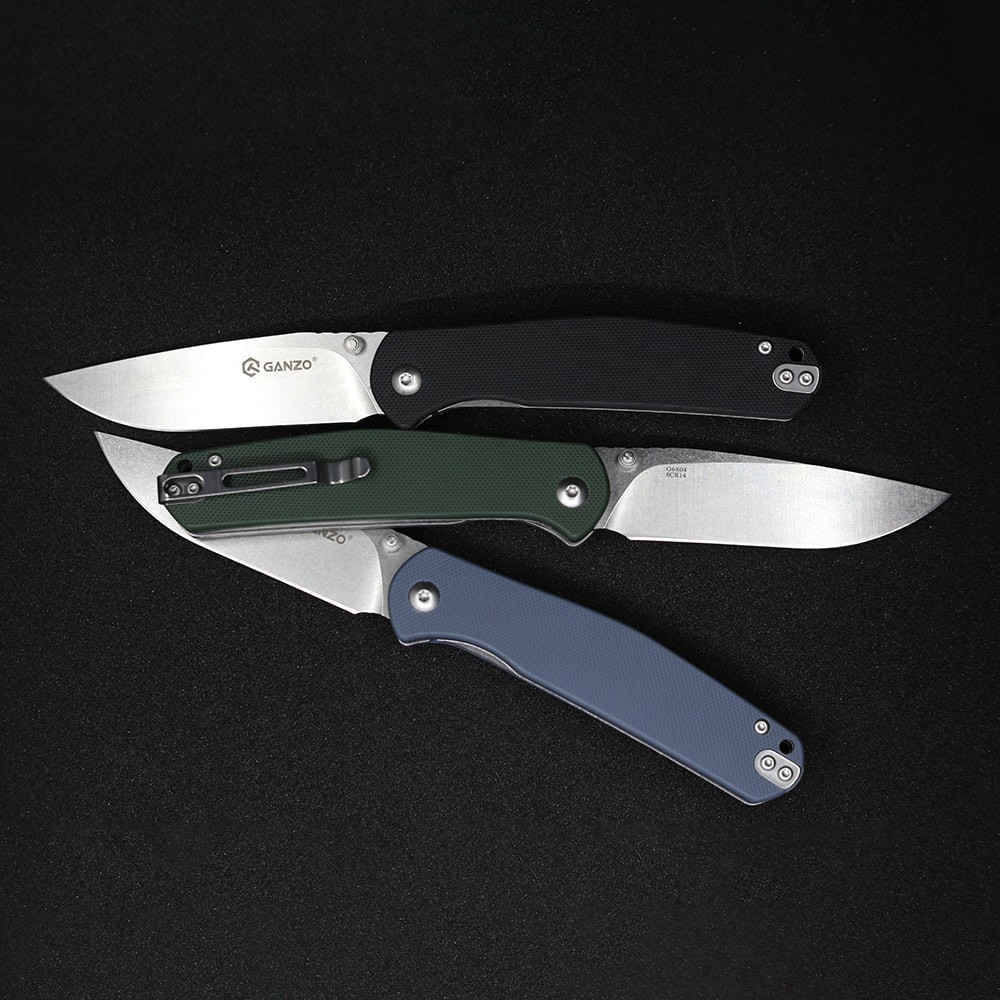 Нож складной Ganzo G6804 серый