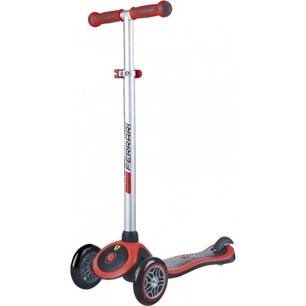 Самокат Globber серії Primo Plus Ferrari чорний, укр, укр