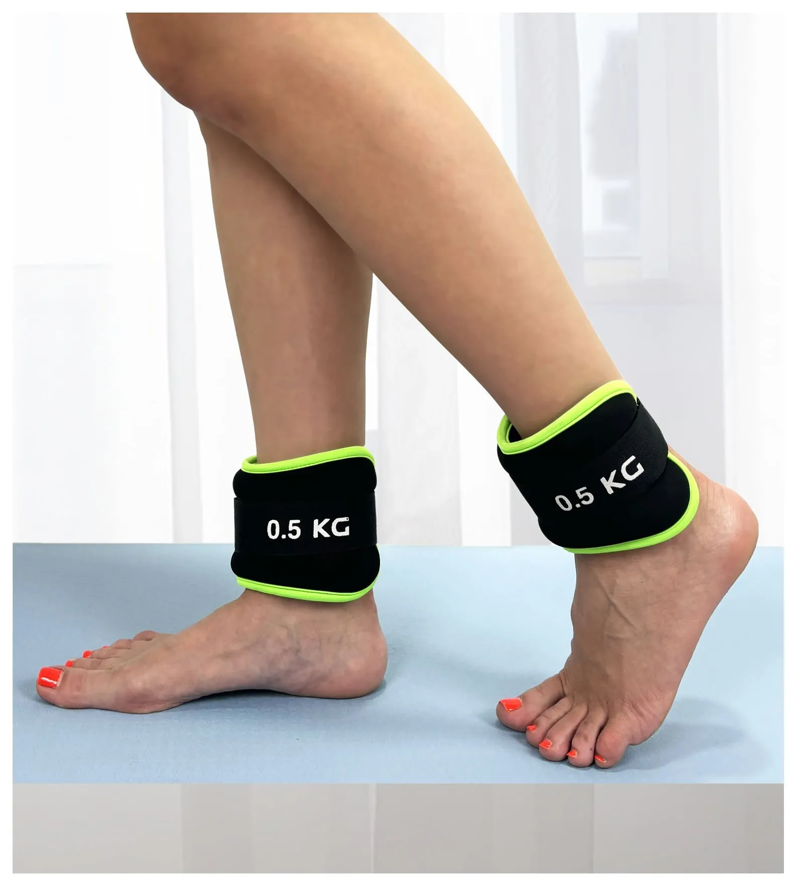 Обтяжувачі EasyFit Comfort 0,5 кг для ніг та рук з металом (пара) (EFIT_EF-1005-GN)