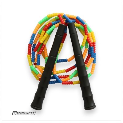 Бисерная скакалка EasyFit FreeRope 2,7м (мультиколор)