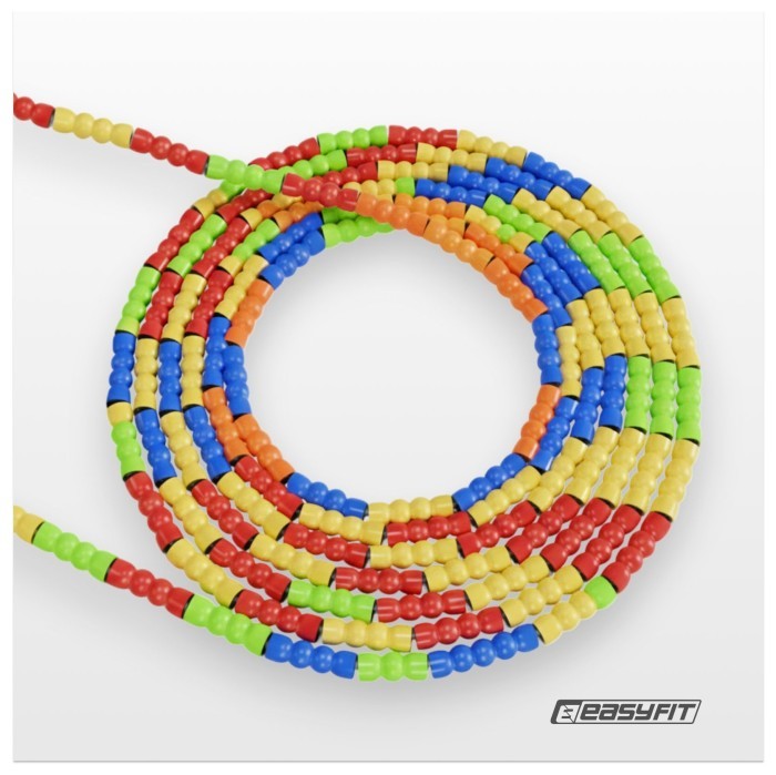 Бисерная скакалка EasyFit FreeRope 2,7м (мультиколор)