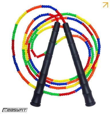 Бисерная скакалка EasyFit FreeRope 2,7м (мультиколор)
