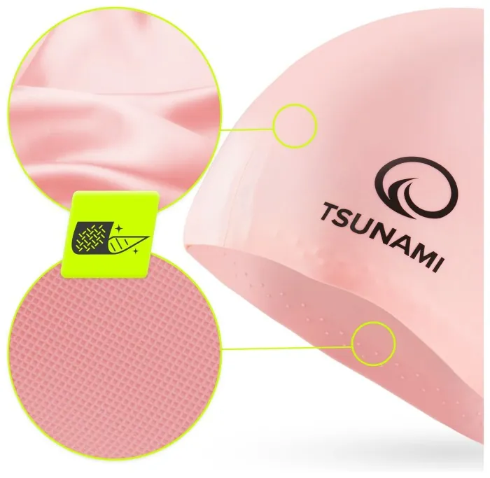 Шапочка для плавания TSUNAMI Standard Pink (P-5905973401845)