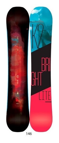 Сноуборд K2 BRIGHT LITE 146 Black/coral/blue (11A0022), укр, укр