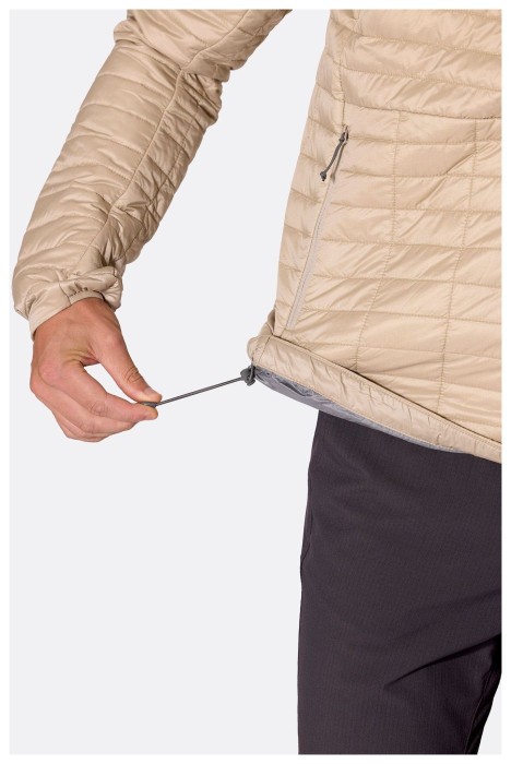Мужской легкий пуховик Rab Microlighter Pullover Hoody, Dark Pebble, M