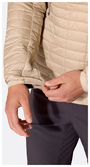 Мужской легкий пуховик Rab Microlighter Pullover Hoody, Dark Pebble, M