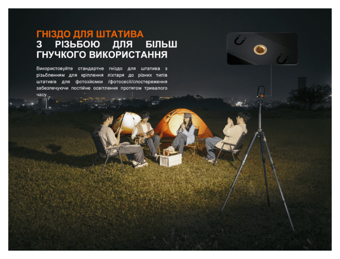 Ліхтар прожектор Fenix CL27R темно-блакитний, укр, укр