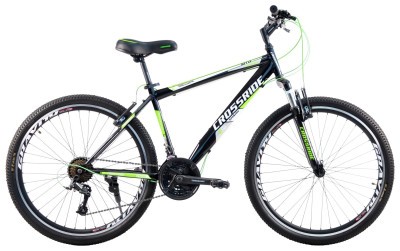 Велосипед CROSSRIDE 26 MTB ST "SHARK", Чорно-зелений