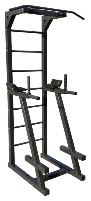 Турник, брусья и пресс, шведская стенка Черная (50х50 мм)