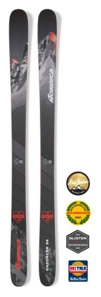 Лежи горные (без креплений) Nordica ENFORCER 94 179см Grey/red (0A130800) WRH