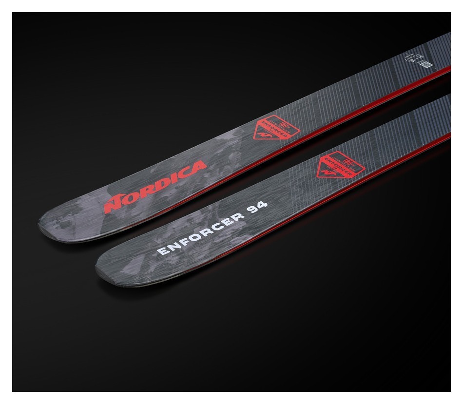 Лижі гірські (без кріплень) Nordica ENFORCER 94 179см Grey/red (0A130800) WRH, укр, укр