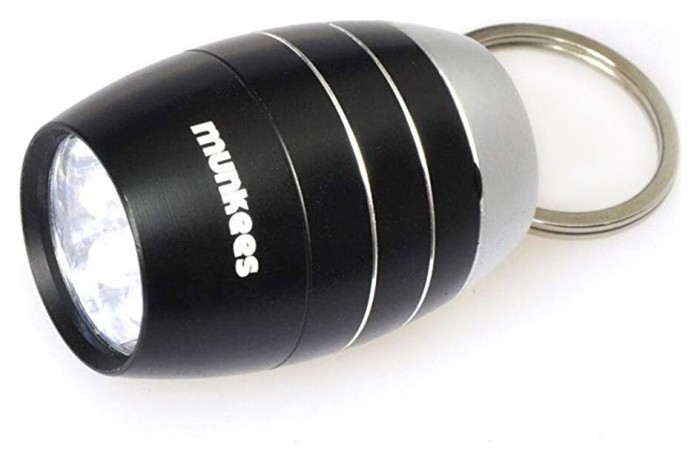 Munkees 1082 брелок-фонарик Cask shape 6-LED light black, укр, укр