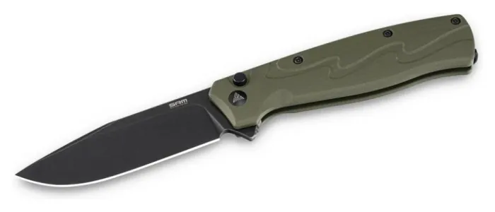 Ніж складаний туристичний SRM 221X-GP (9.2 см) 14C28N , G10 зелений