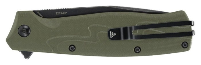 Ніж складаний туристичний SRM 221X-GP (9.2 см) 14C28N , G10 зелений