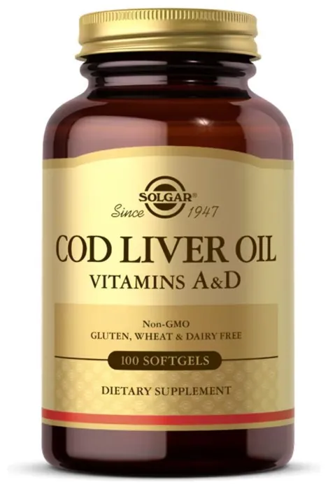 Cod Liver Oil Vitamins A&D - 100 softgels
