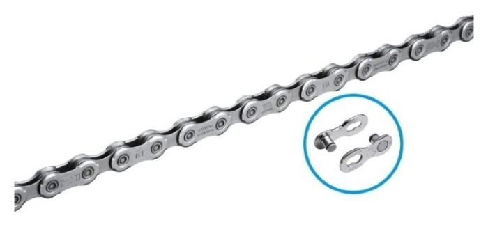 Цепь 12ск, Shimano CN-M6100, 118зв, с замком