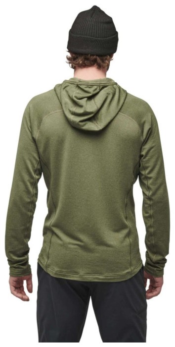 Флисовый реглан Black Diamond Men's Coefficient LT Hybrid Hoody, Tundra/Black, L