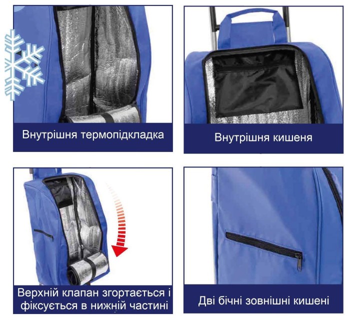 Сумка-візок Casa Si Partner Blue (CS93076Y06B) Discounted