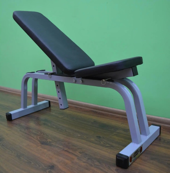 Лава для жиму лежачи, універсальна, регульована 0-85+, 0-30+, чорна