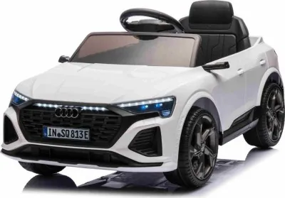 Дитяча акумуляторна машинка Audi SQ8 Біла