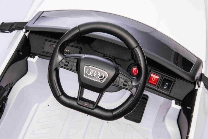 Дитяча акумуляторна машинка Audi SQ8 Біла