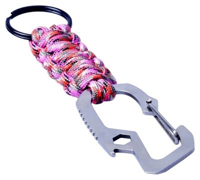 Munkees 6462 брелок Multi-Function Paracord розовый