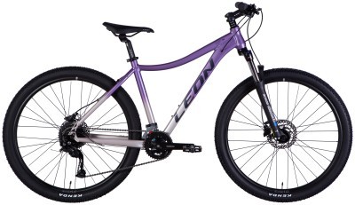 Велосипед AL 27,5" Leon XC LADY 80 HDD рама-18" сиреневый с серебристым 2025
