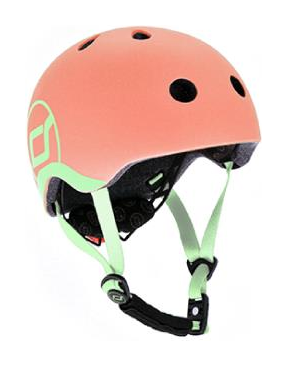 Шолом захисний дитячий Scoot and Ride, персик, з ліхтариком, 45-51см, укр, укр