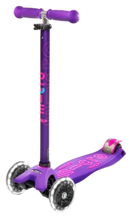 Самокат Micro Maxi Deluxe LED, укр, укр