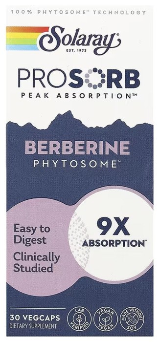 Prossorb Berberine 9x - 30 vcaps