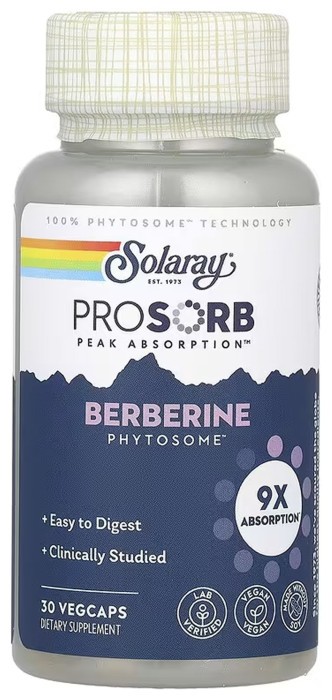 Prossorb Berberine 9x - 30 vcaps