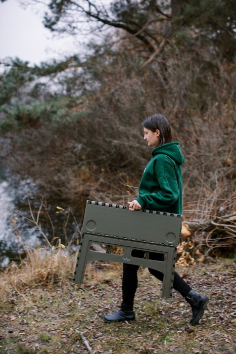 Стіл Tribe Camp Table Low пластиковий T-EF-0003-olive, укр, укр
