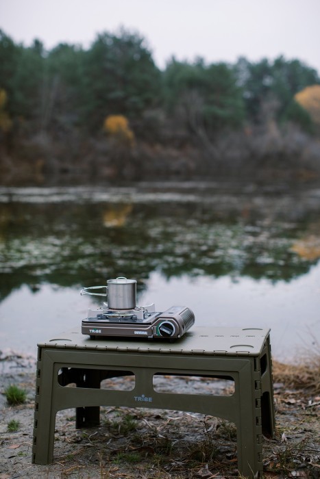 Стіл Tribe Camp Table Low пластиковий T-EF-0003-olive, укр, укр
