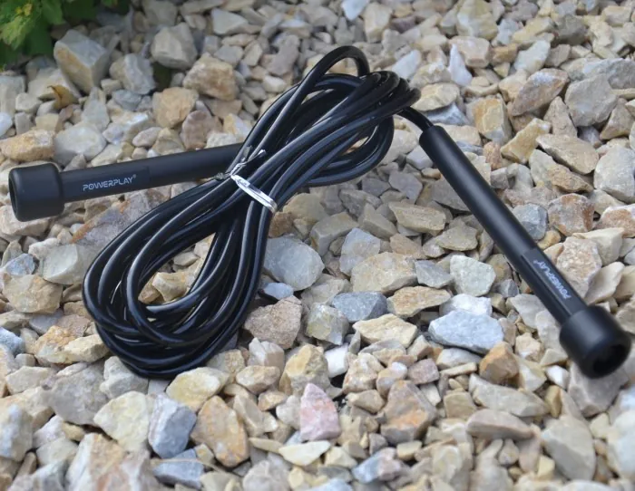 Скакалка PowerPlay 4201 Basic Jump Rope Чорна (2,8m.)