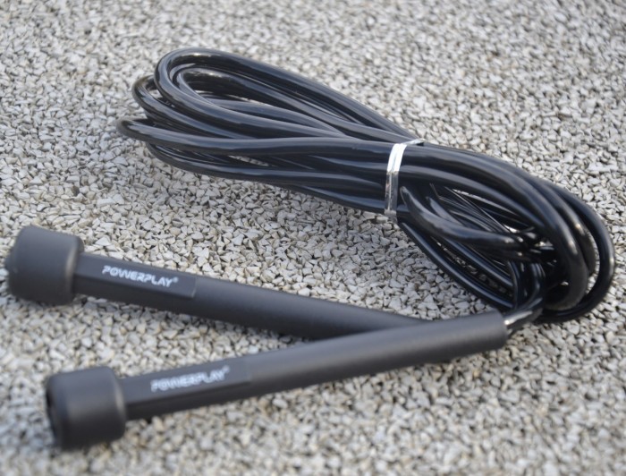 Скакалка PowerPlay 4201 Basic Jump Rope Чорна (2,8m.)