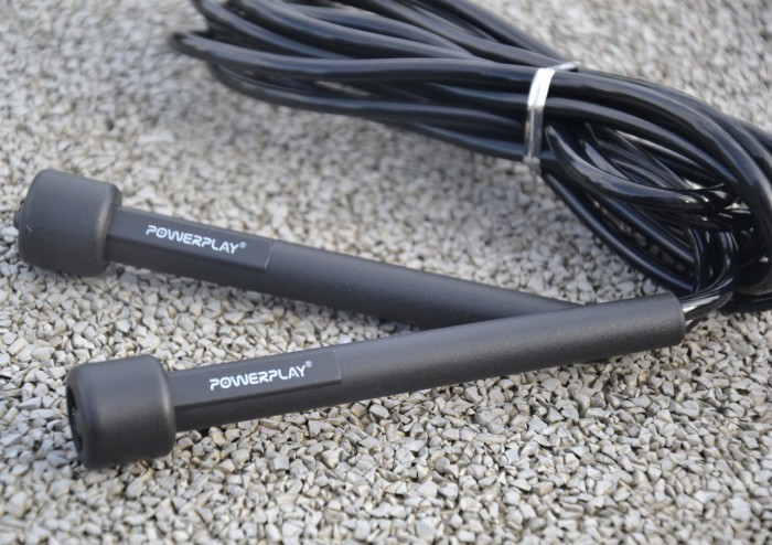 Скакалка PowerPlay 4201 Basic Jump Rope Чорна (2,8m.)