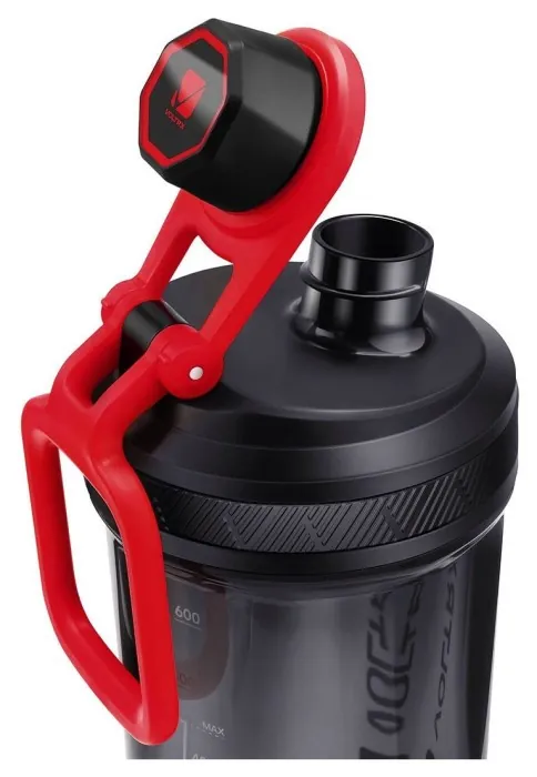 Шейкер спортивний електричний VOLTRX Gallium 700 мл. Tritan Red