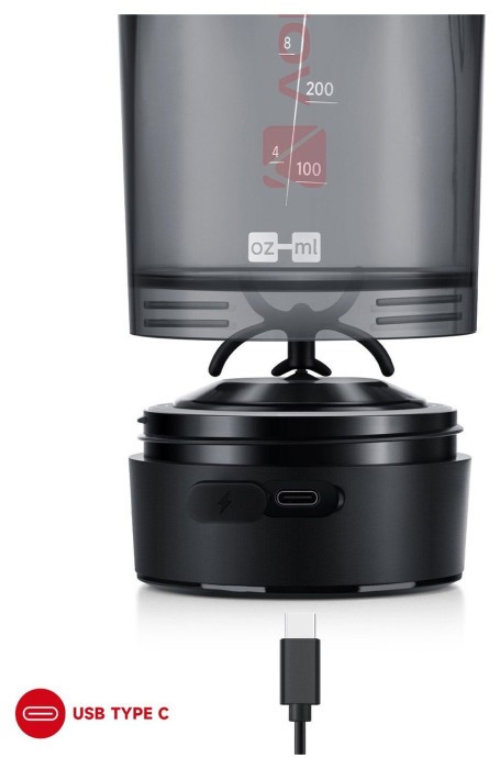 Шейкер спортивний електричний VOLTRX Gallium 700 мл. Tritan Red