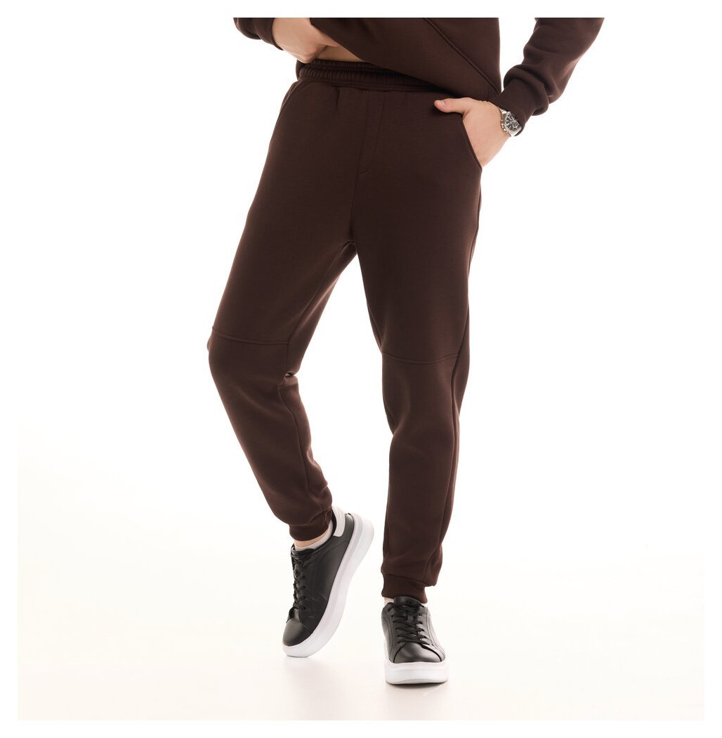 Шоколадный спортивный костюм мужской осень/зима с капюшоном Pobedov Space