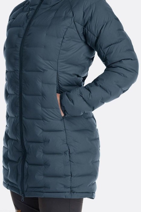 Куртка-парка жіноча зимова Rab Cubit Stretch Down Parka W Orion Blue, S