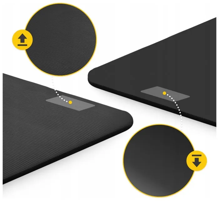 Коврик (мат) спортивный 4FIZJO NBR 180 x 60 x 1 см для йоги и фитнеса Black (P-5907222931462)
