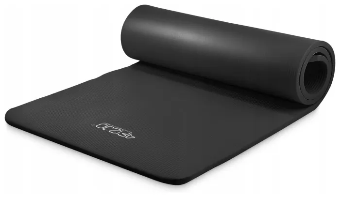 Коврик (мат) спортивный 4FIZJO NBR 180 x 60 x 1 см для йоги и фитнеса Black (P-5907222931462)