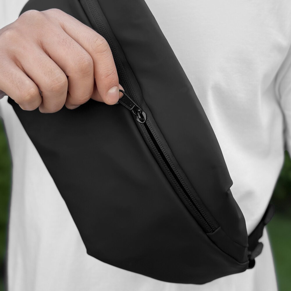 Чоловіча бананка чорна Pobedov Minimal, укр, укр