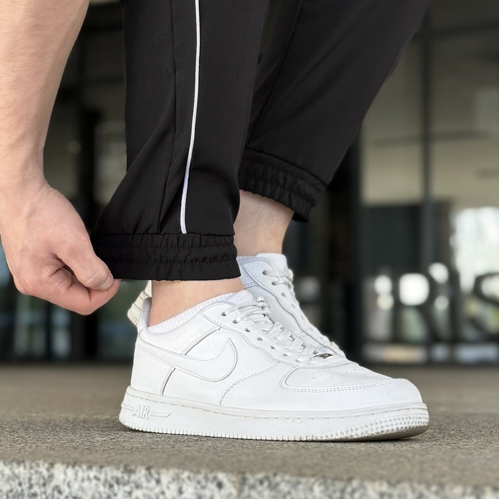 Весняні літні чоловічі чорні джогери із софту Pobedov Weekend, укр, укр