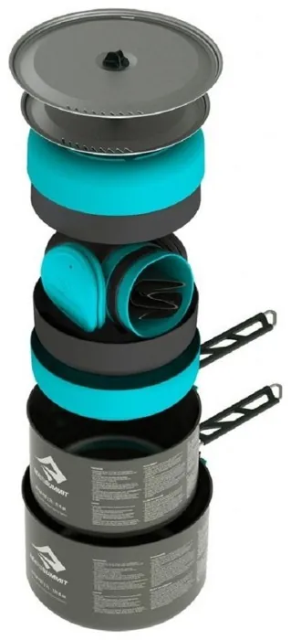 Набор посуды Alpha Cookset 4.2 от Sea To Summit, Pacific Blue/Grey