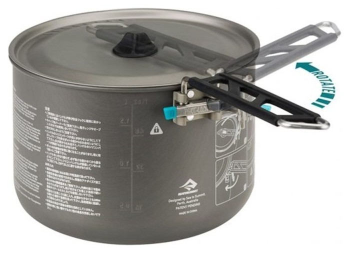 Набор посуды Alpha Cookset 4.2 от Sea To Summit, Pacific Blue/Grey